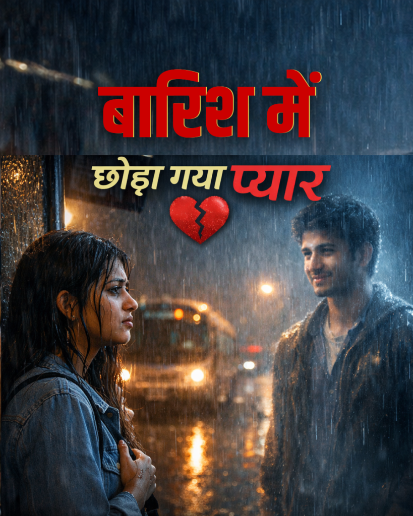 बारिश में छोड़ा गया प्यार